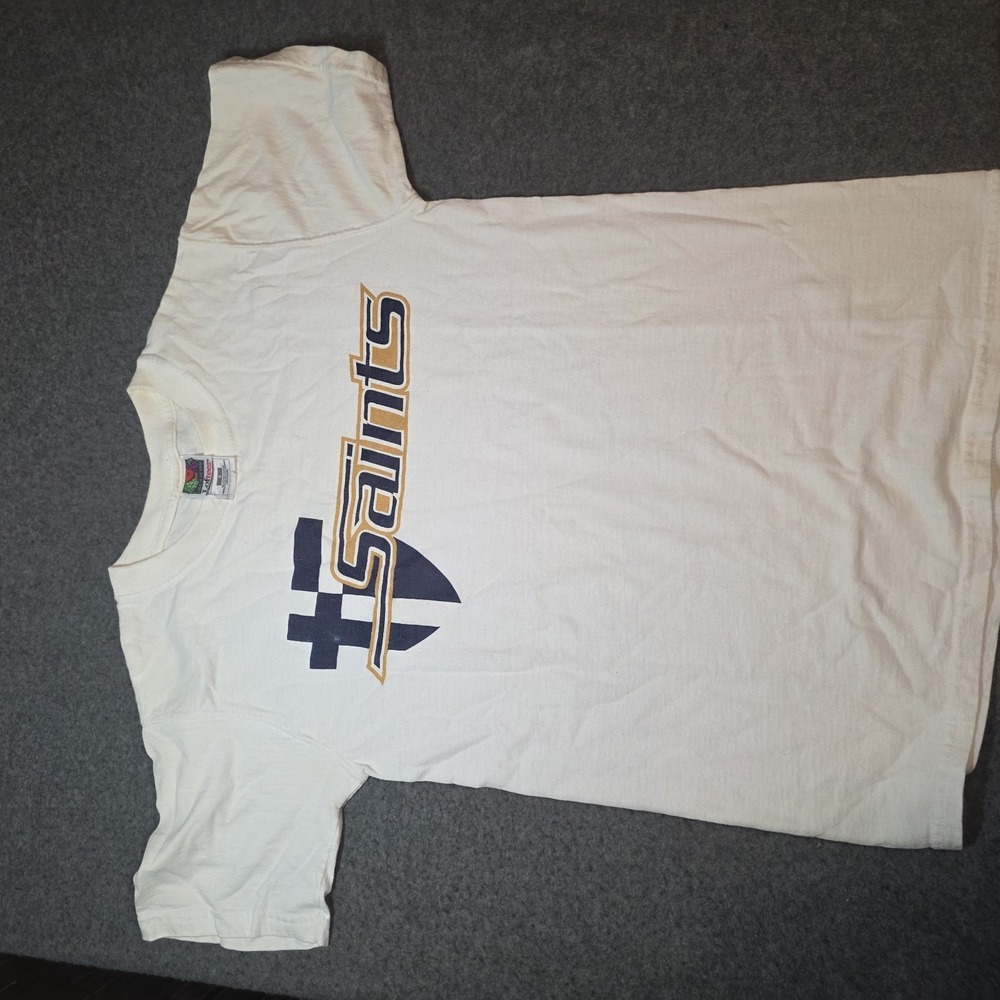 Vintage Fruit Of The Loom Lofteez Saints T Shirt Small D2